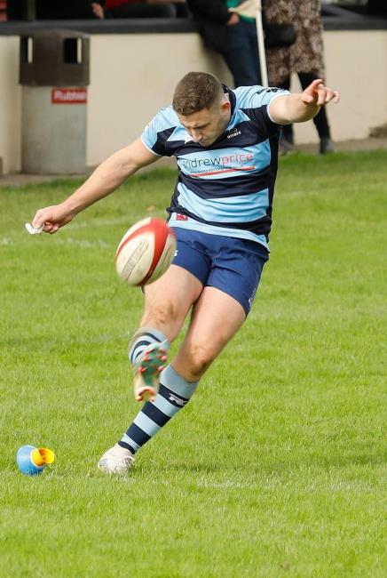 Shane Rossiter - great kicking for Narberth Athletic